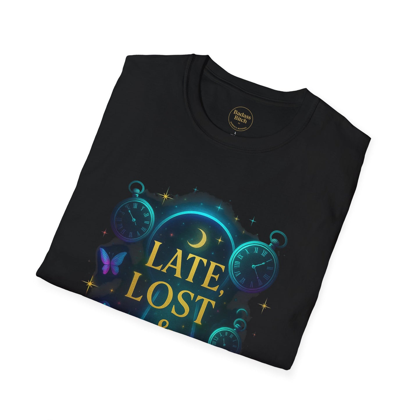 ✨ “Late, Lost & Legendary” Tee — Wonderland Rebel Edition