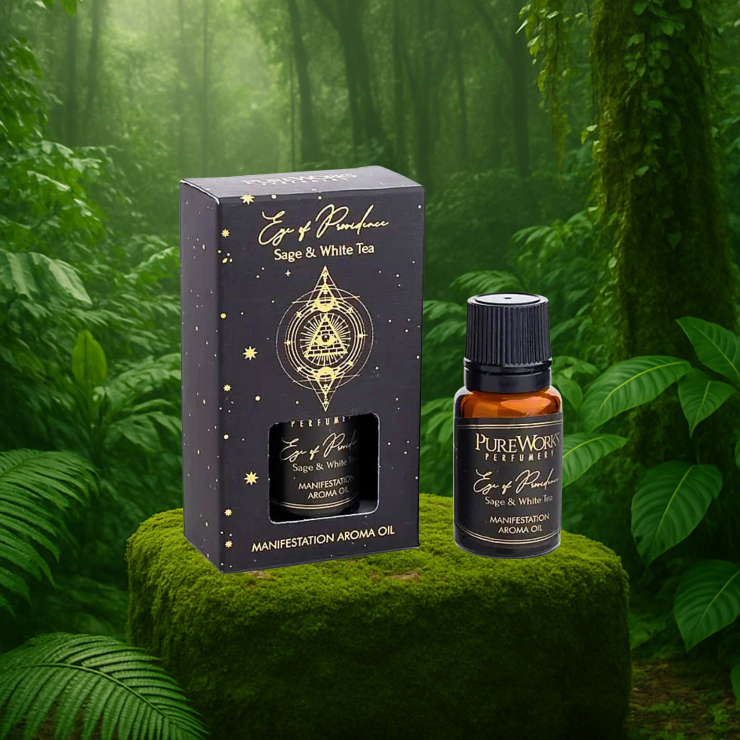 Aryya Bamboo Diffuser + 6 Esoteric Essential Oil Blends Bundle