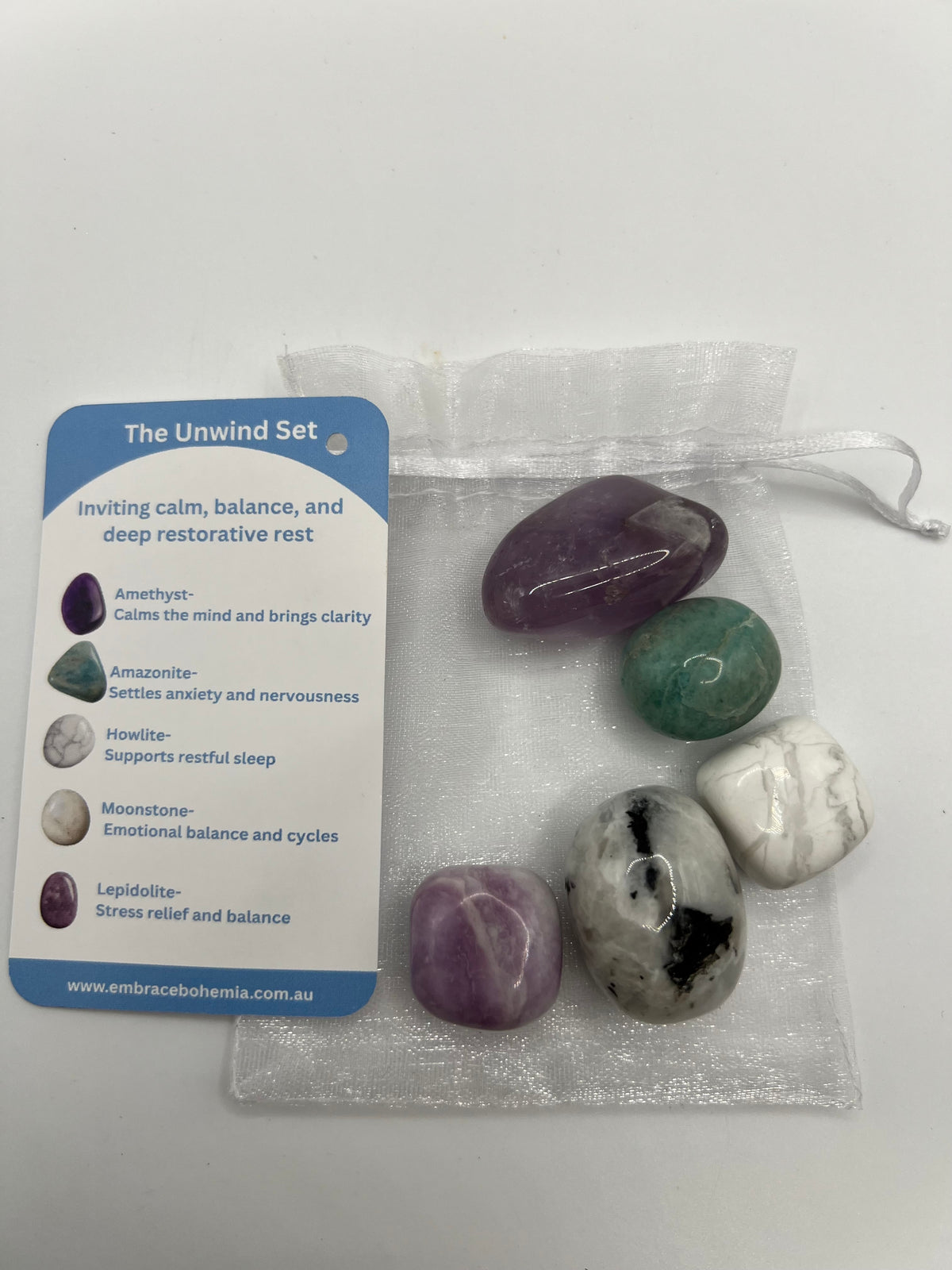 The Unwind Set Crystal Intention Set
