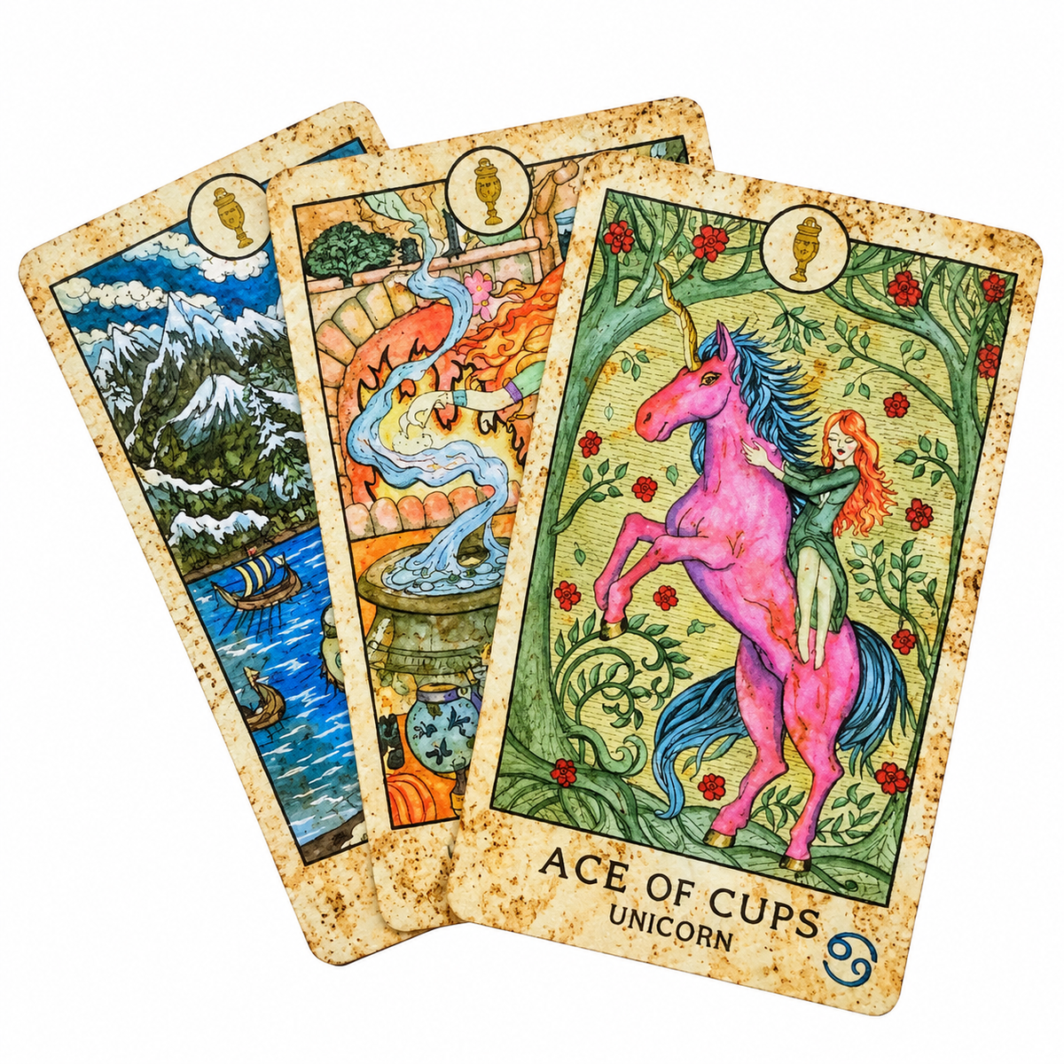 Fantasy World Tarot - Deck of 78 Cards