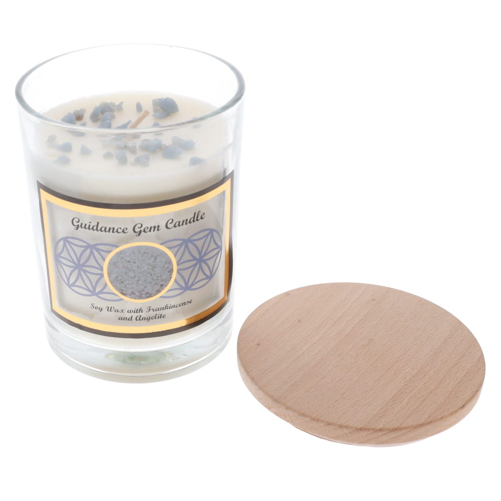 Guidance Angelite Soy Glass Jar Candle