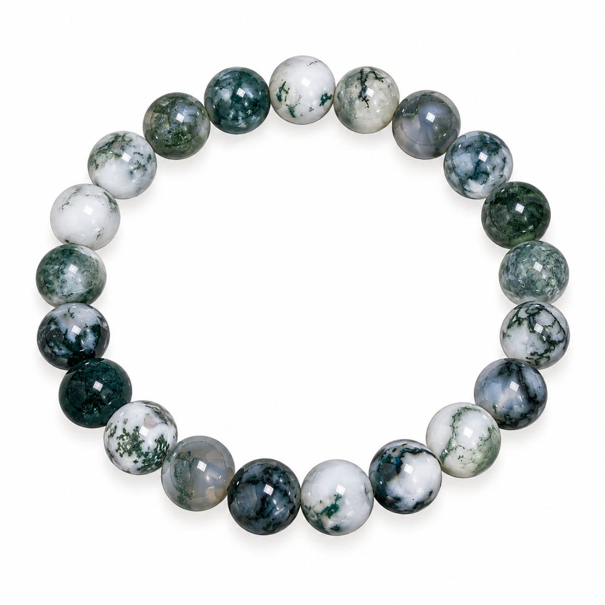 Moss Agate β Nature's Abundance Bracelet