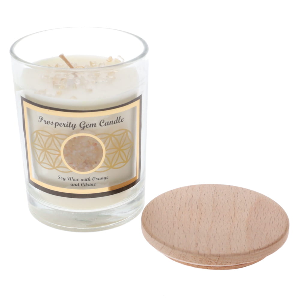 Prosperity Citrine Soy Glass Jar Candle