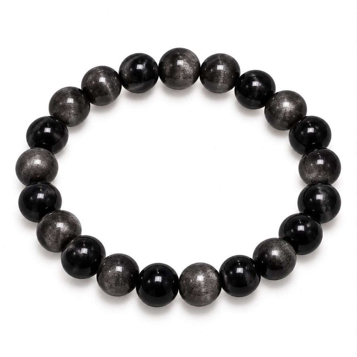 Silver Sheen Obsidian – Reflective Clarity Bracelet