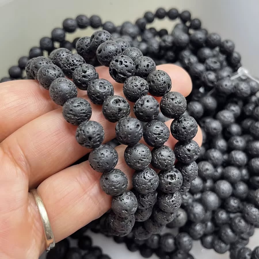 Volcanic Stone – Grounding & Strength Bracelet_Embrace Bohemia