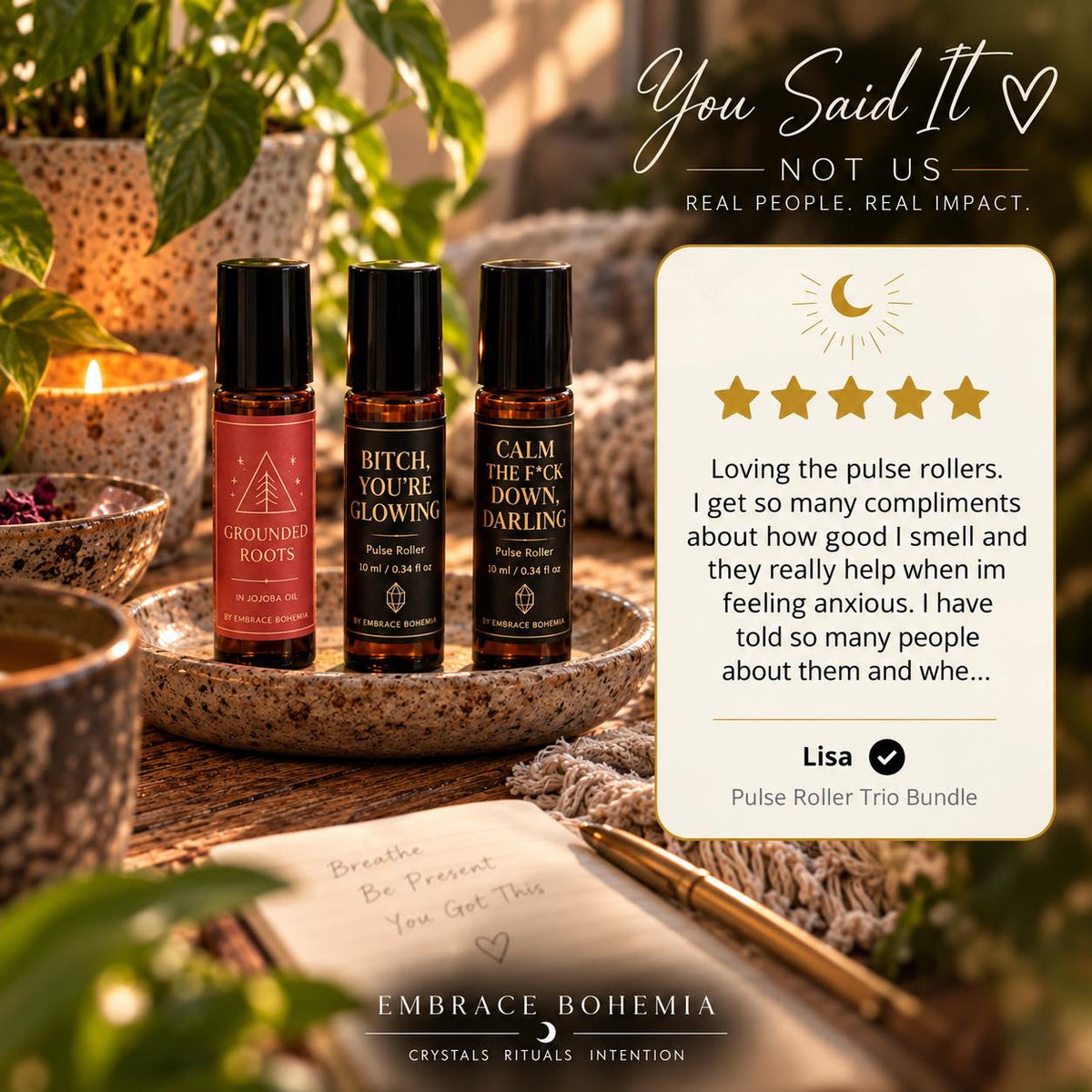 Grounded Roots Aromatherapy Pulse Roller 10ml