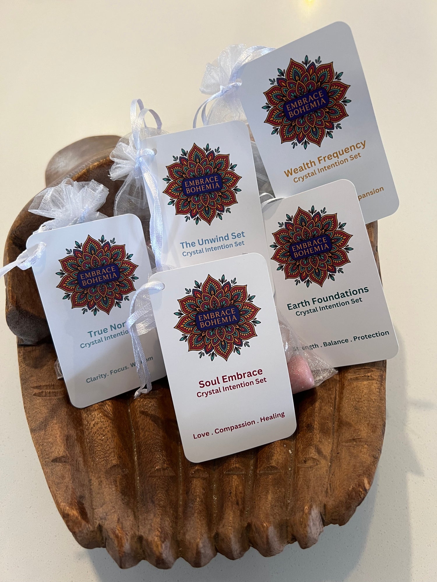 Embrace-Bohemia Crystal Intention Sets