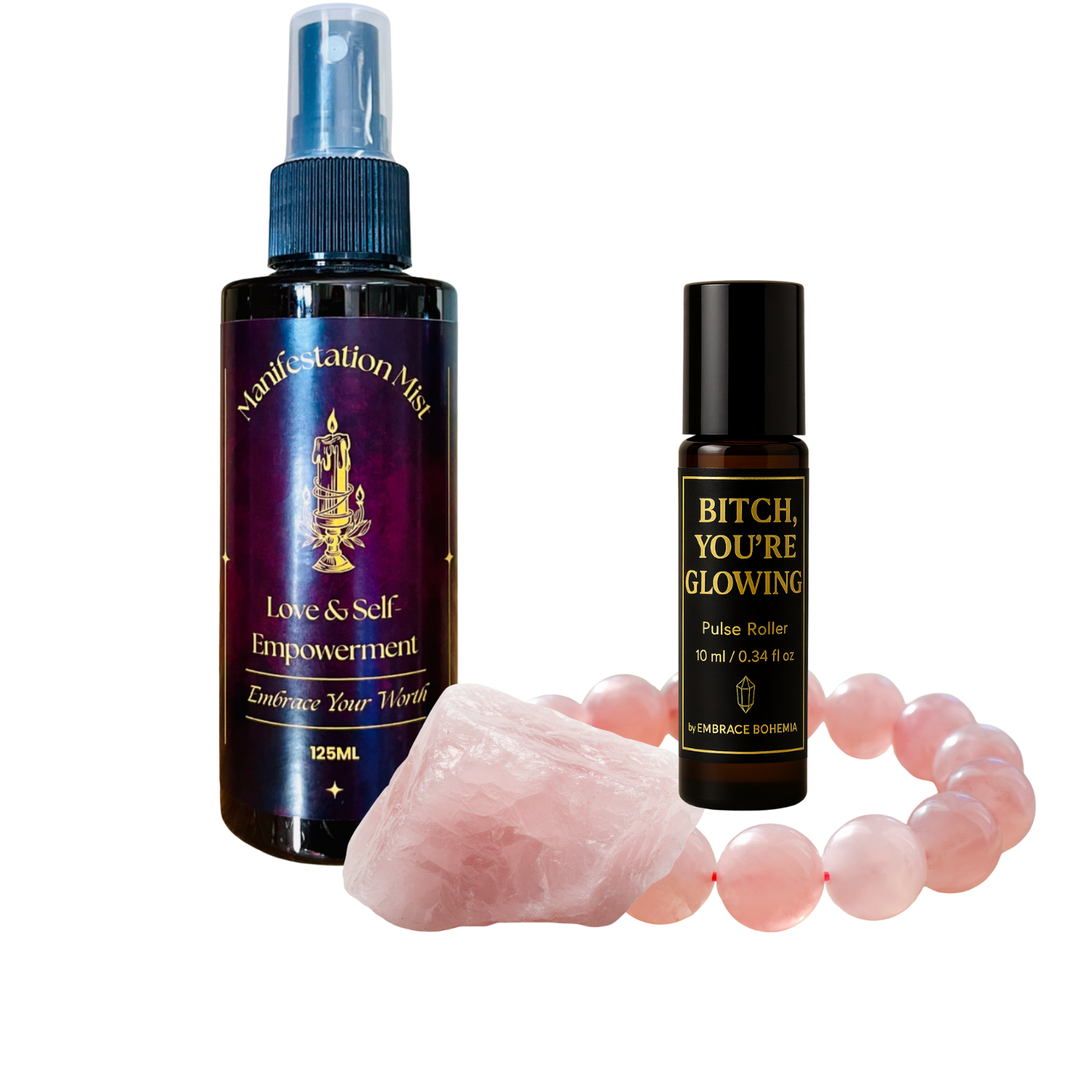 Love & Compassion Crystal Bundle - Gift Boxed for Xmas