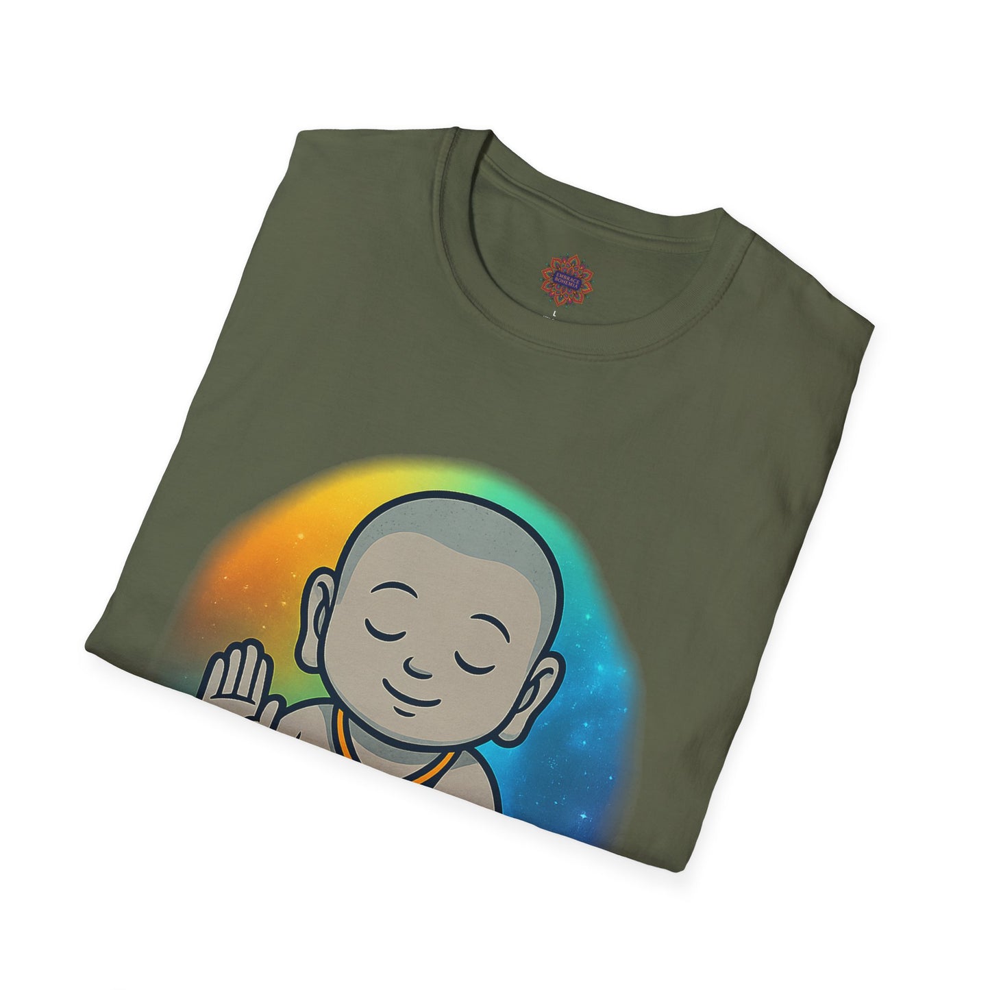 🕉️ Peaceful Monk Unisex Tee – Aura of Calm Edition