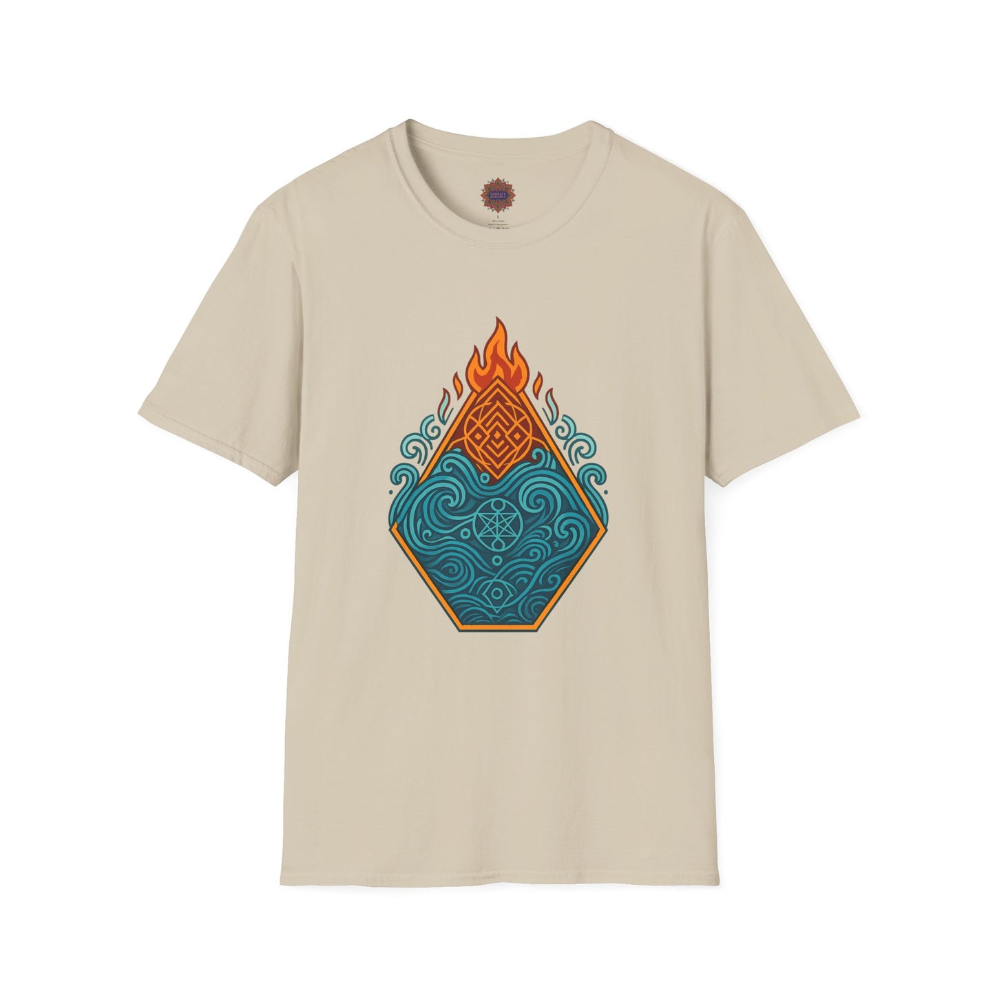 🔥🌊 Elemental Balance Unisex Tee – Fire & Flow Edition