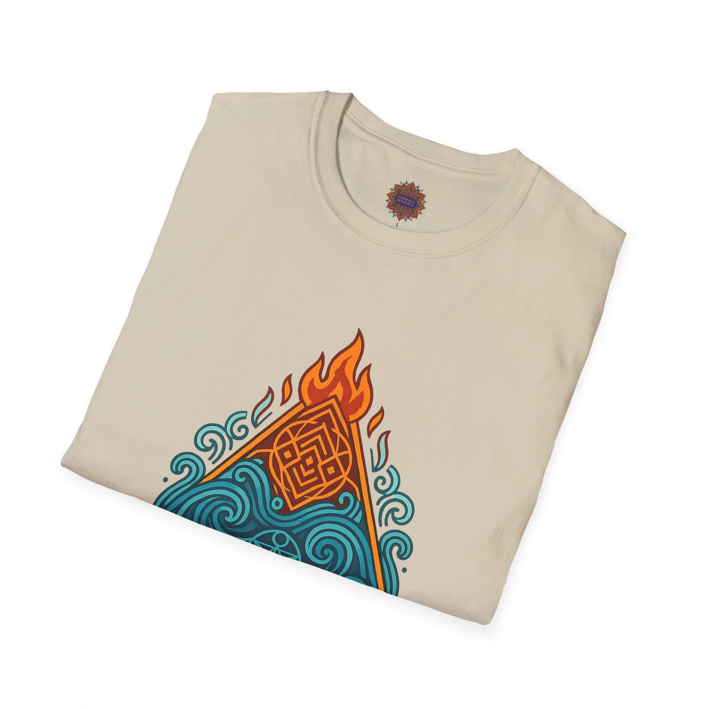 🔥🌊 Elemental Balance Unisex Tee – Fire & Flow Edition