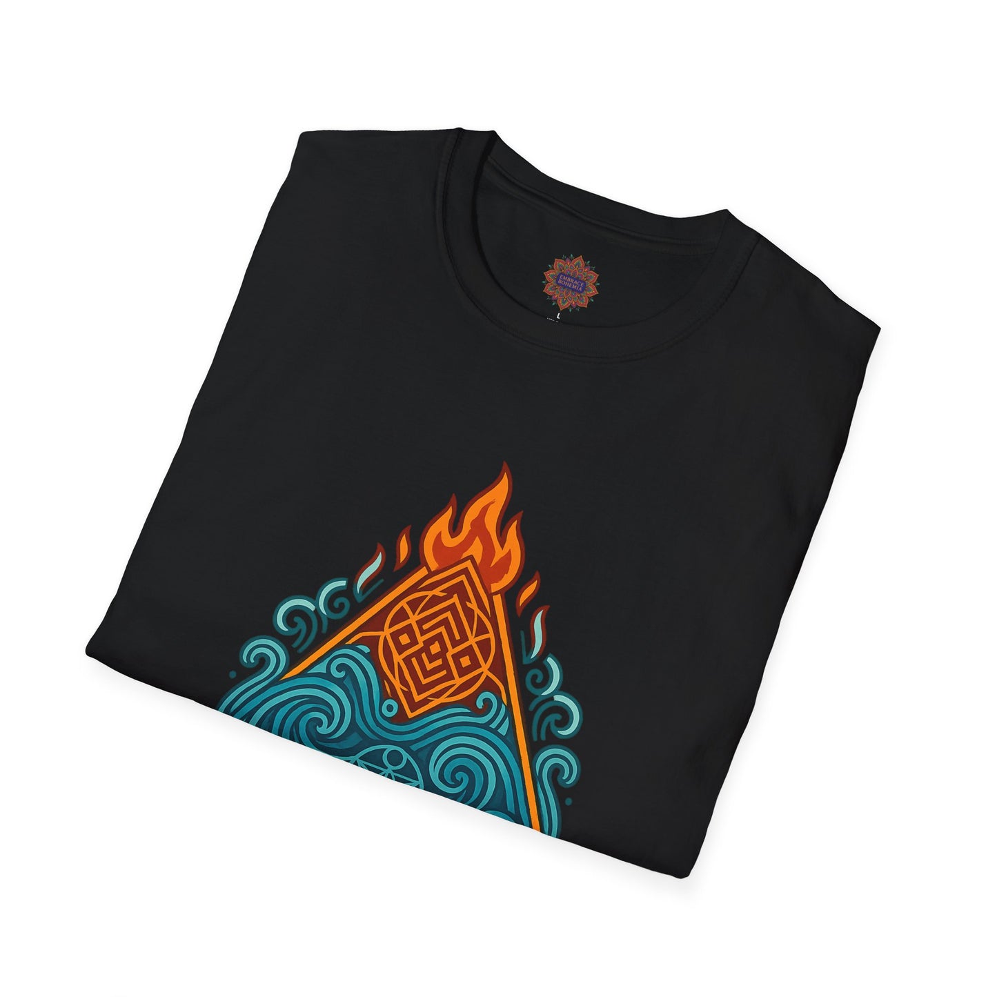 🔥🌊 Elemental Balance Unisex Tee – Fire & Flow Edition
