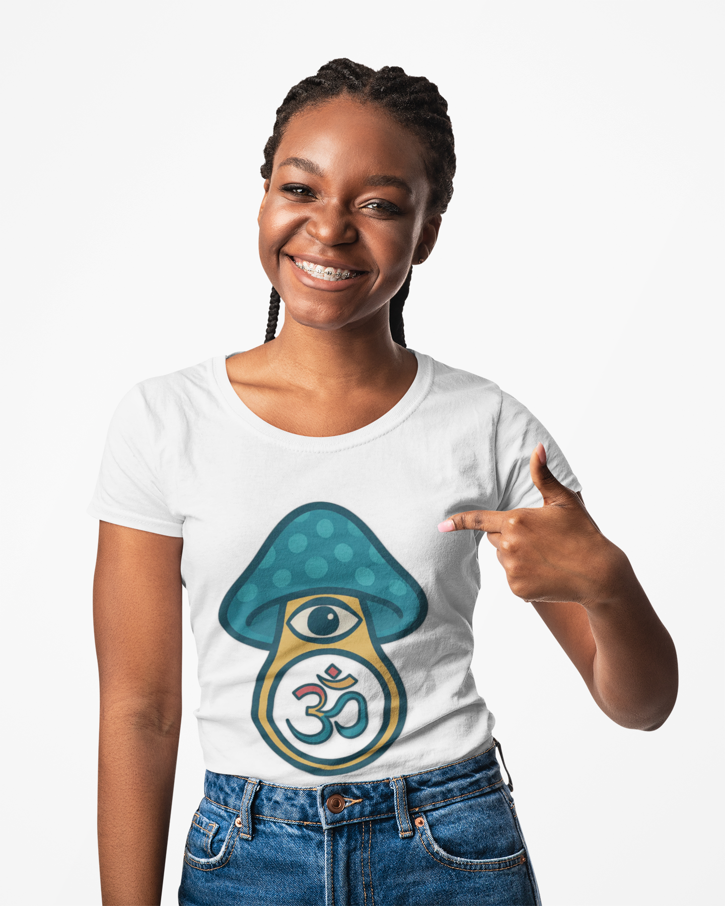 🍄Sacred Awakening Unisex Tee- Third Eye Mycelium Edition