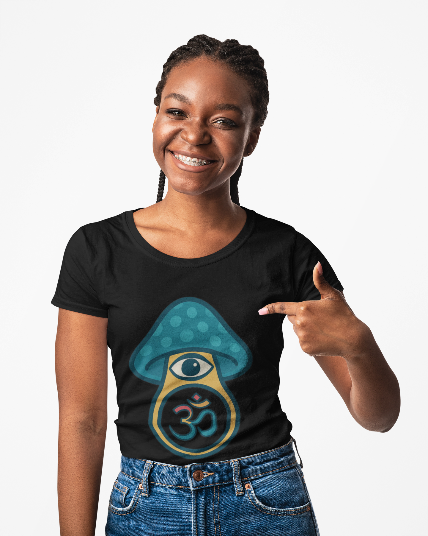 🍄Sacred Awakening Unisex Tee- Third Eye Mycelium Edition