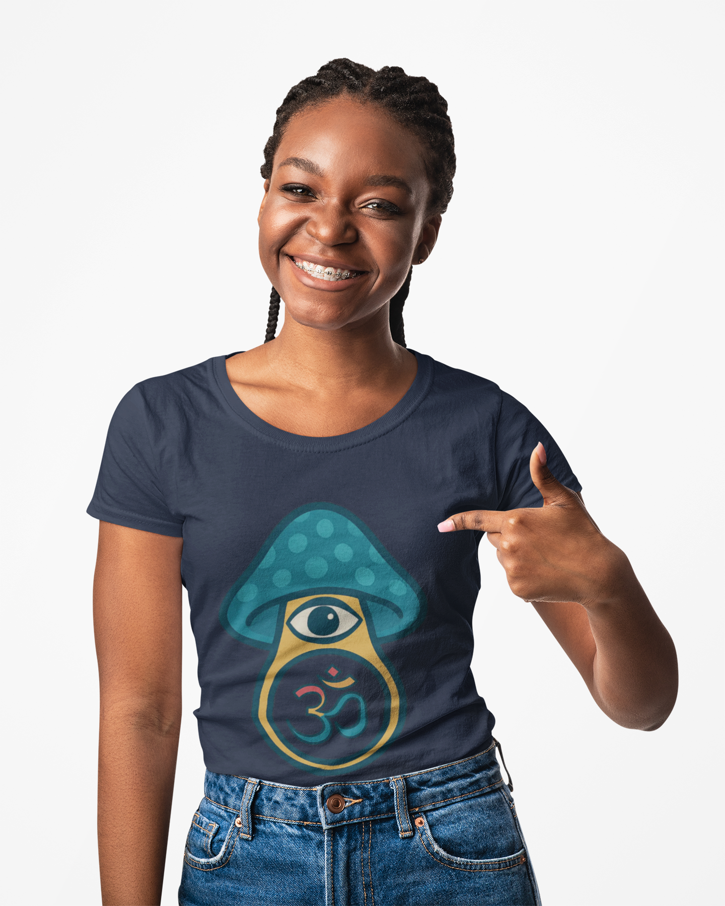 🍄Sacred Awakening Unisex Tee- Third Eye Mycelium Edition