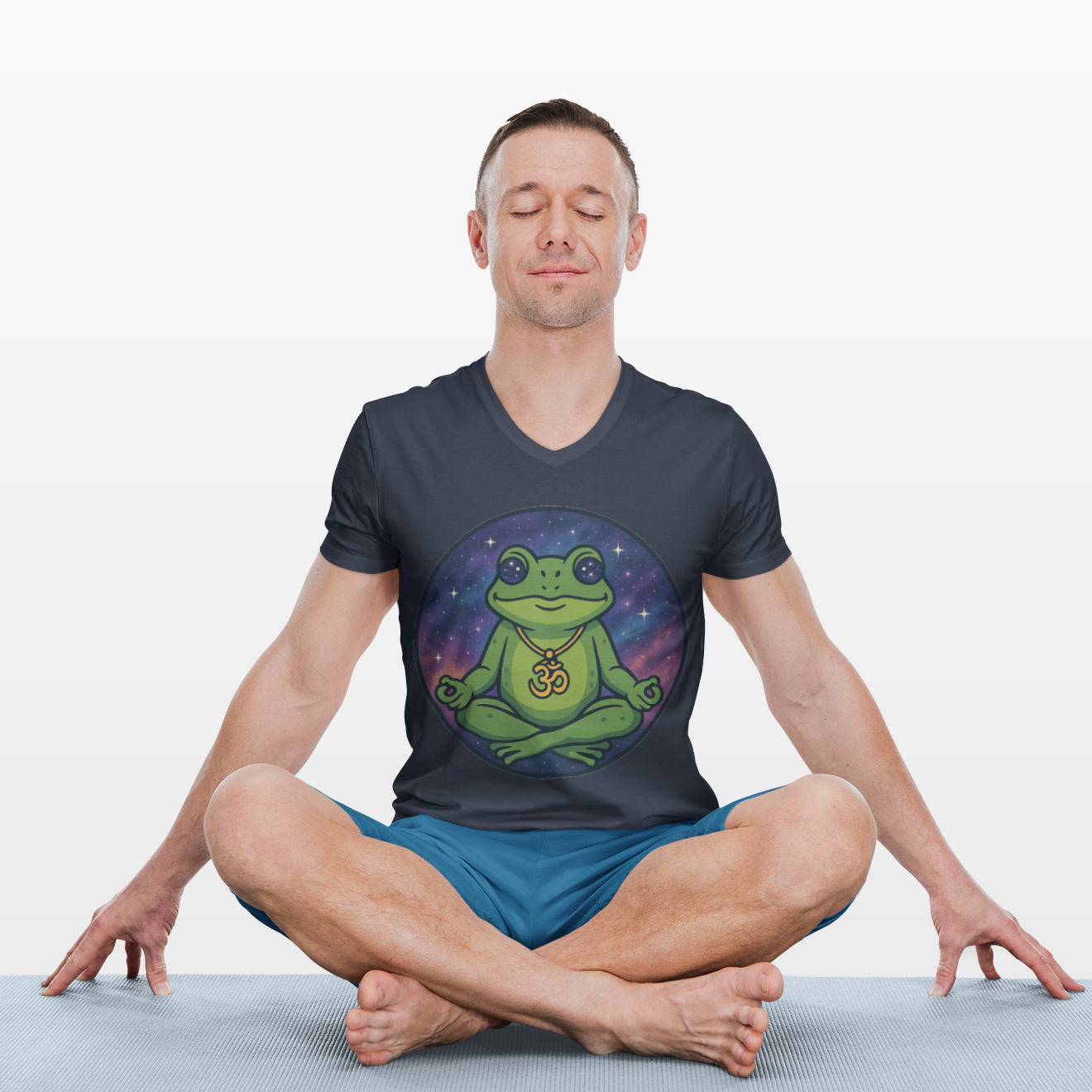 🧘‍♂️Enlightened Frog Unisex Tee – Cosmic Serenity Edition