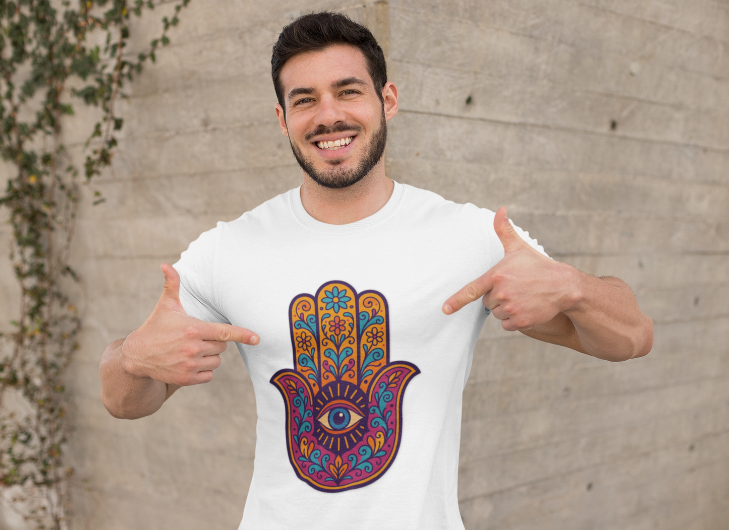 🪬 Hamsa Harmony Unisex Tee – Protection & Peace Edition