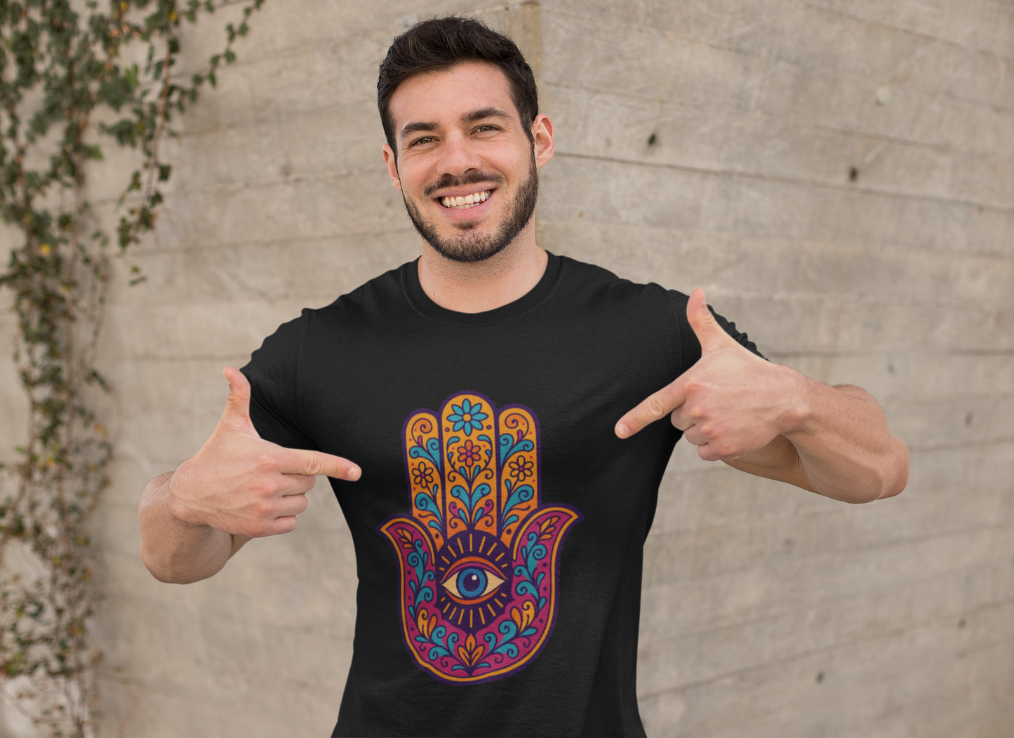 🪬 Hamsa Harmony Unisex Tee – Protection & Peace Edition