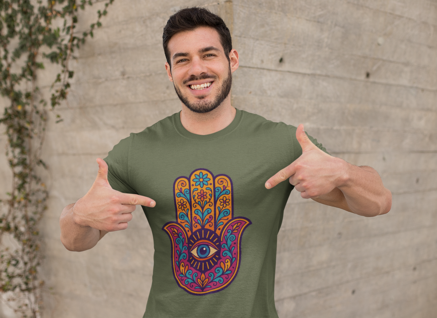 🪬 Hamsa Harmony Unisex Tee – Protection & Peace Edition