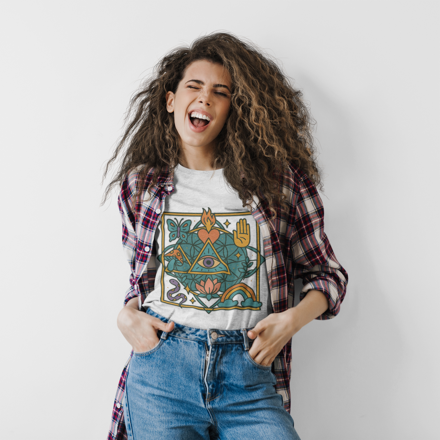 🔺 Awakening Symbols Unisex Tee – The Alchemist’s Vision Edition