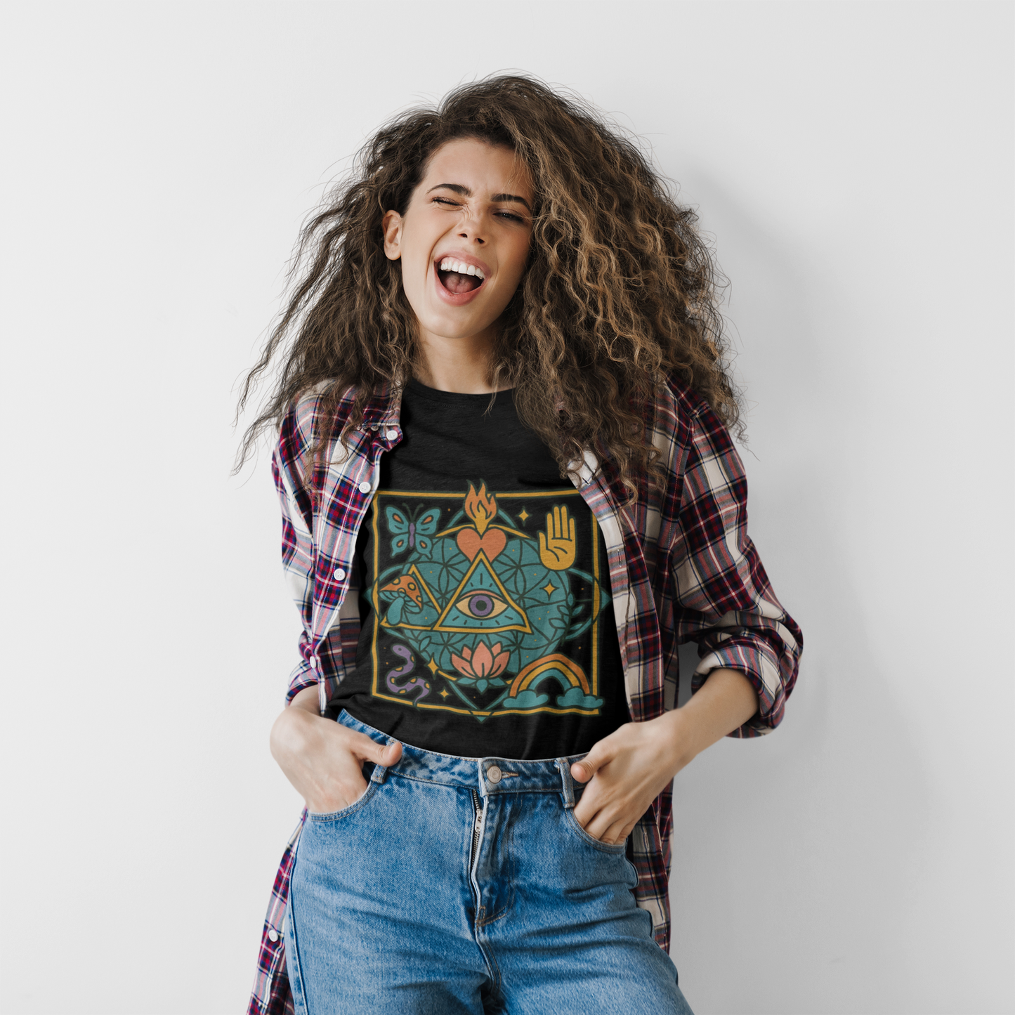 🔺 Awakening Symbols Unisex Tee – The Alchemist’s Vision Edition