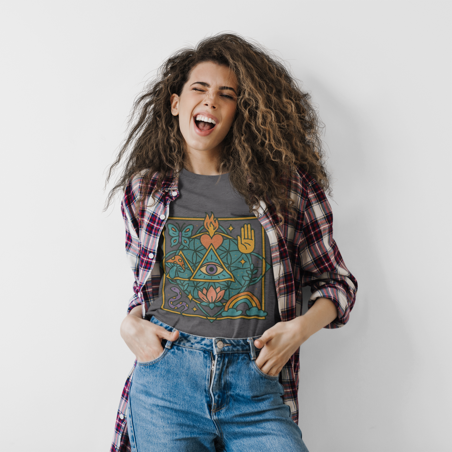 🔺 Awakening Symbols Unisex Tee – The Alchemist’s Vision Edition