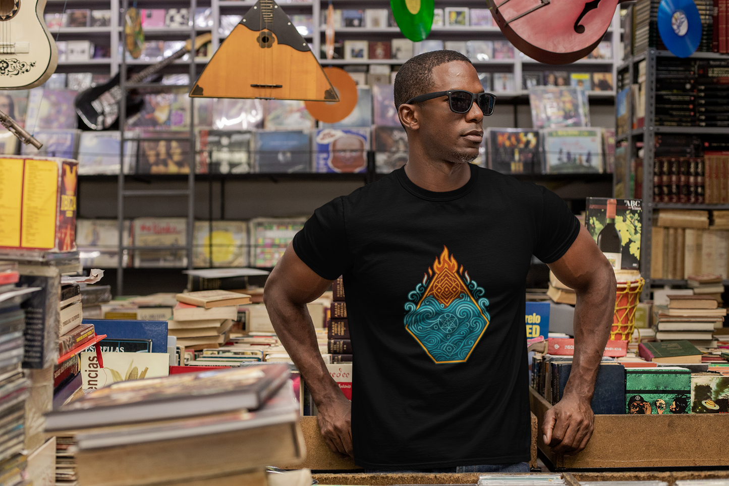 🔥🌊 Elemental Balance Unisex Tee – Fire & Flow Edition