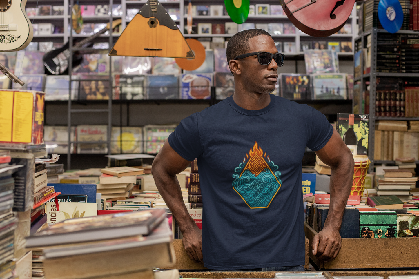 🔥🌊 Elemental Balance Unisex Tee – Fire & Flow Edition