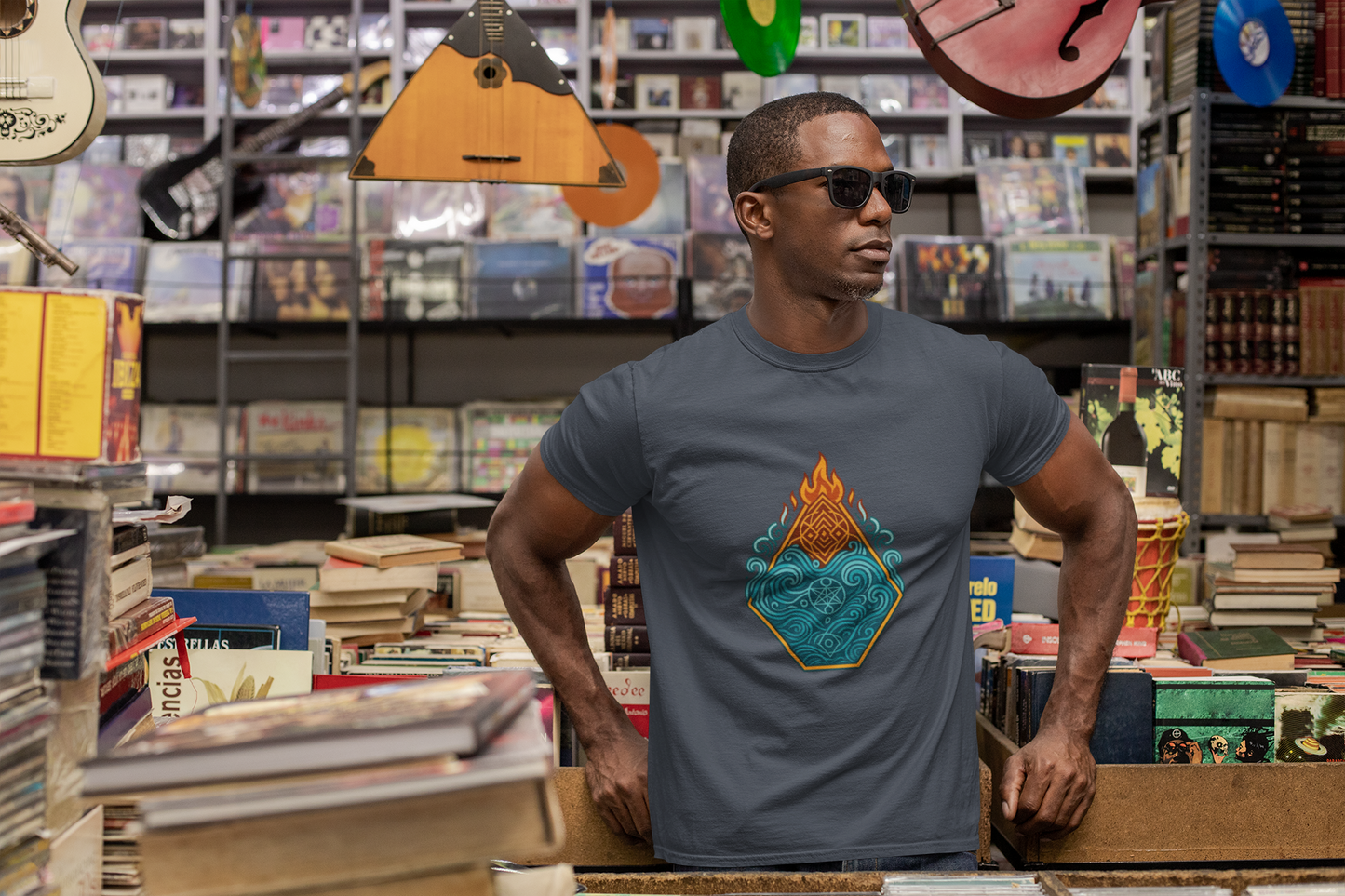 🔥🌊 Elemental Balance Unisex Tee – Fire & Flow Edition