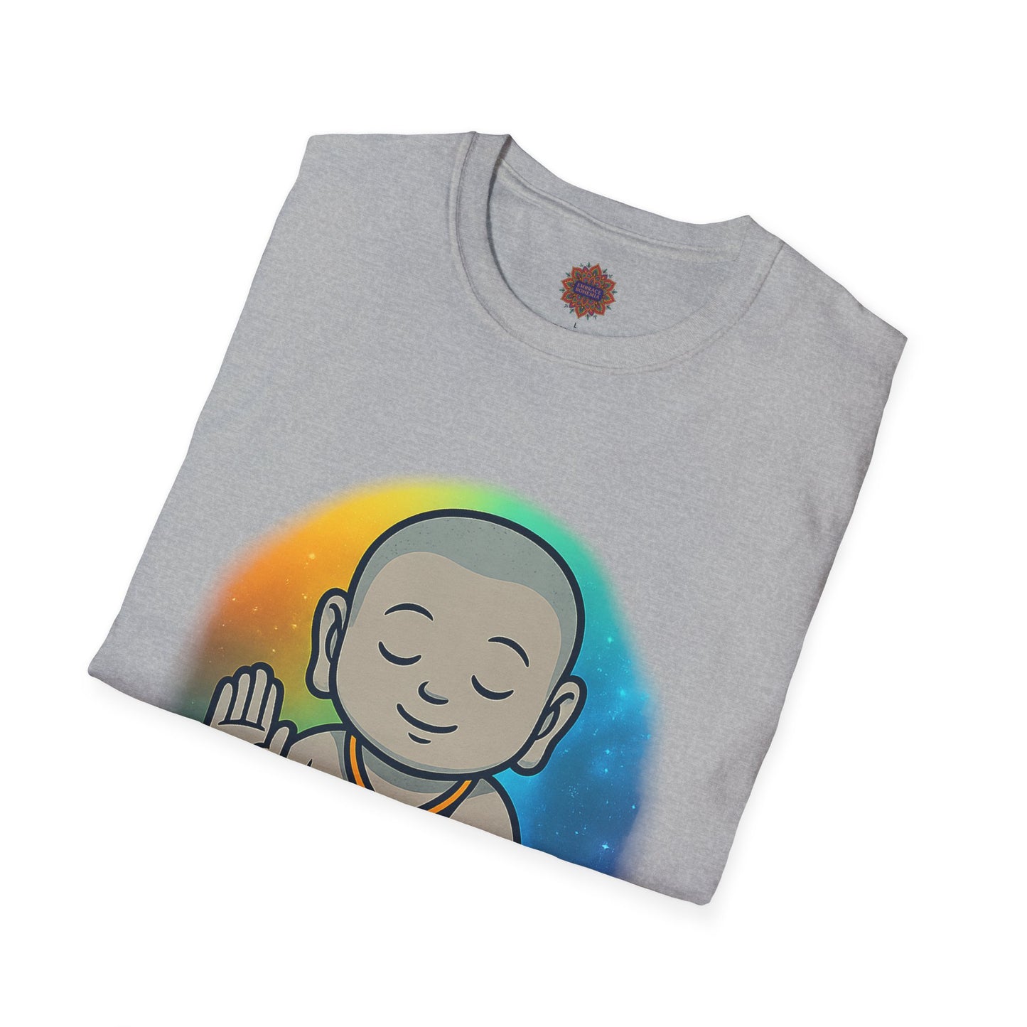 🕉️ Peaceful Monk Unisex Tee – Aura of Calm Edition