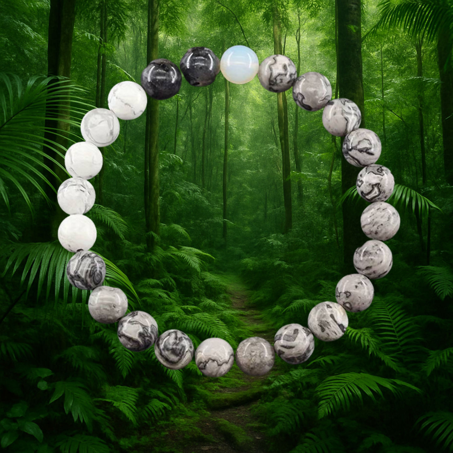 🌙 Moon Energy Bracelet – Intuition, Protection & Divine Feminine Flow