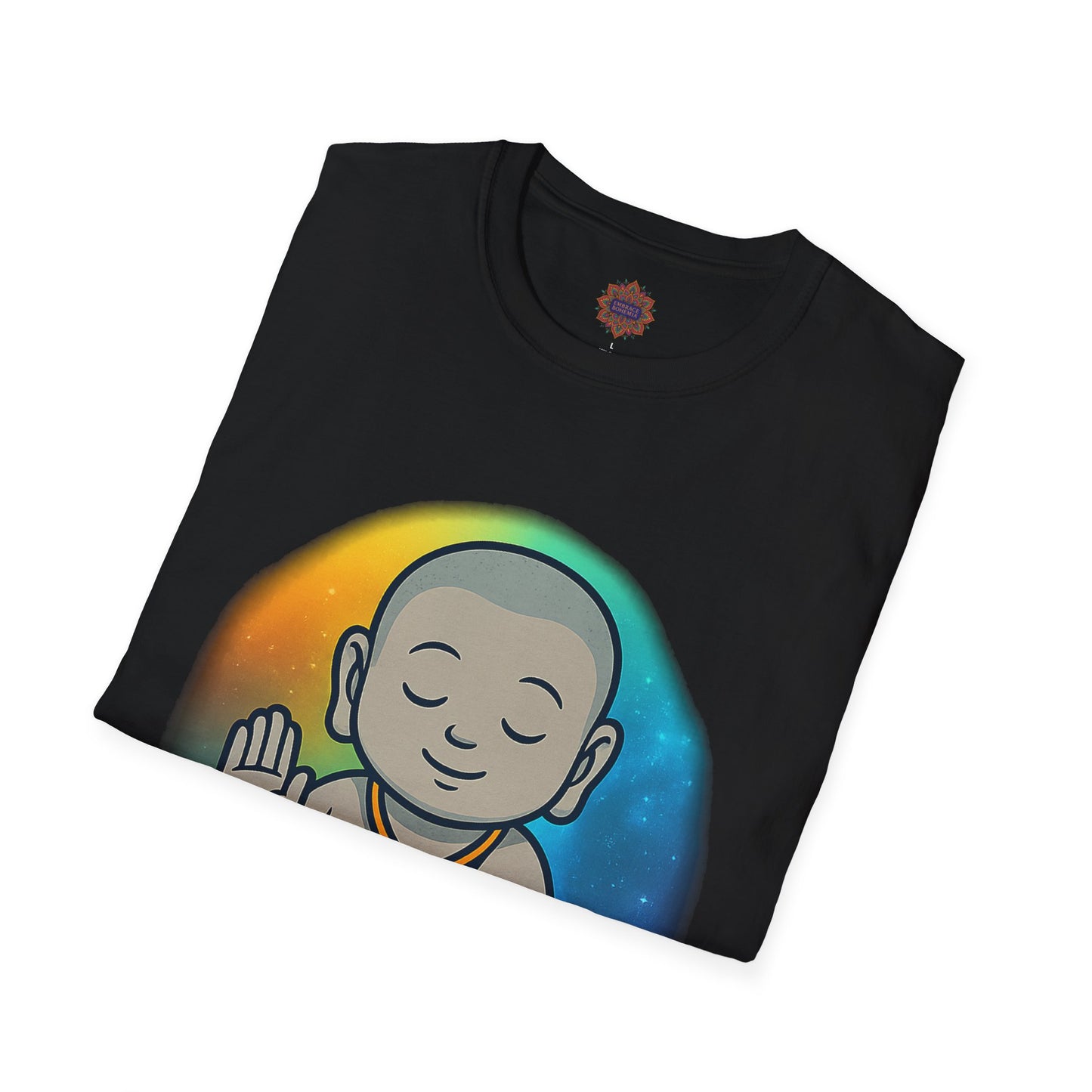 🕉️ Peaceful Monk Unisex Tee – Aura of Calm Edition