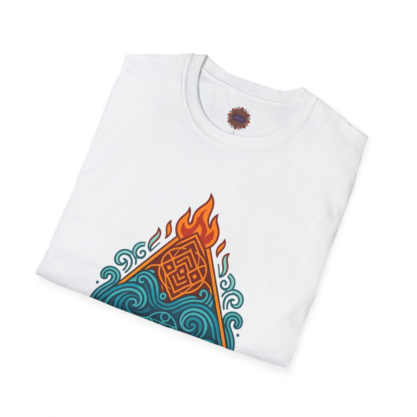 🔥🌊 Elemental Balance Unisex Tee – Fire & Flow Edition