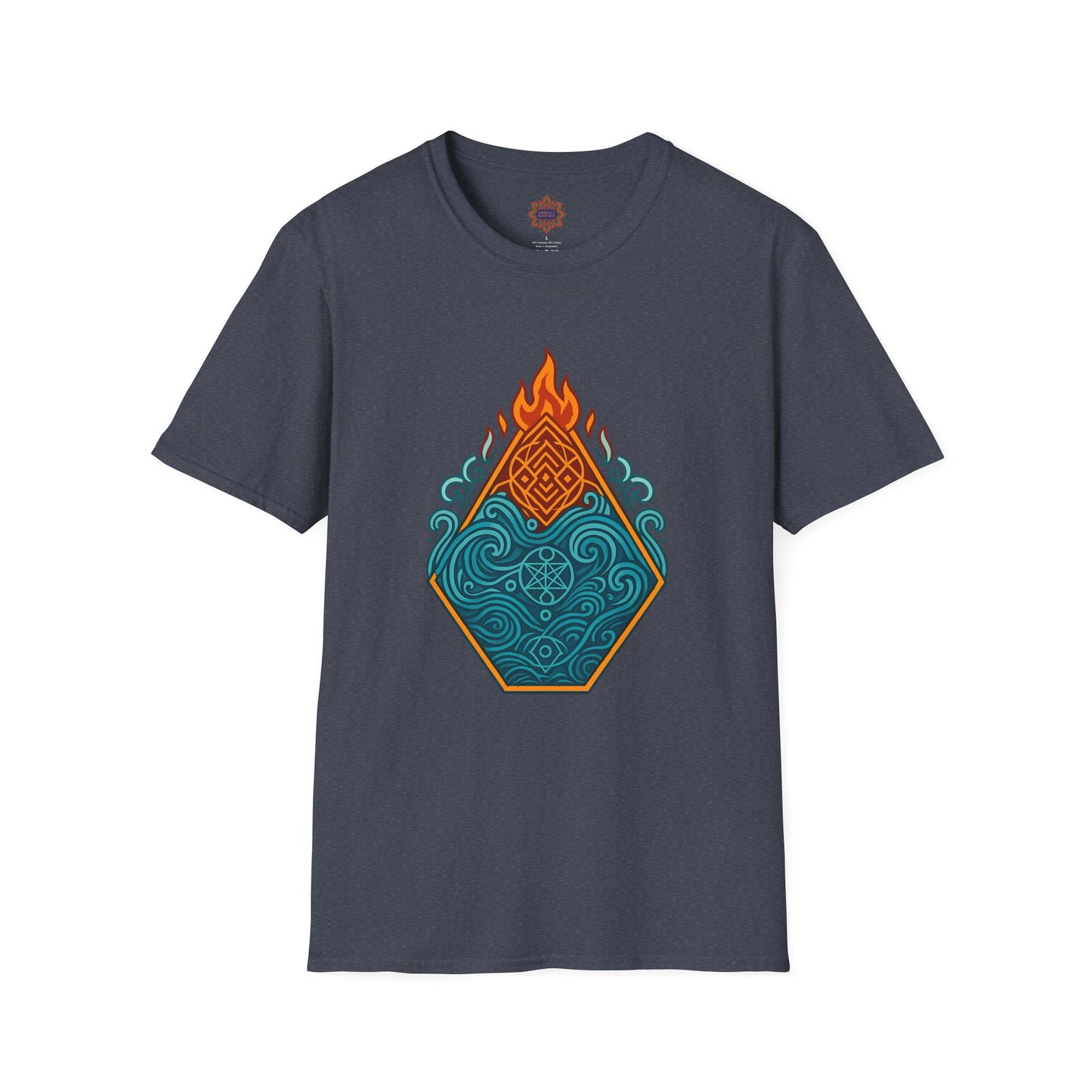 🔥🌊 Elemental Balance Unisex Tee – Fire & Flow Edition