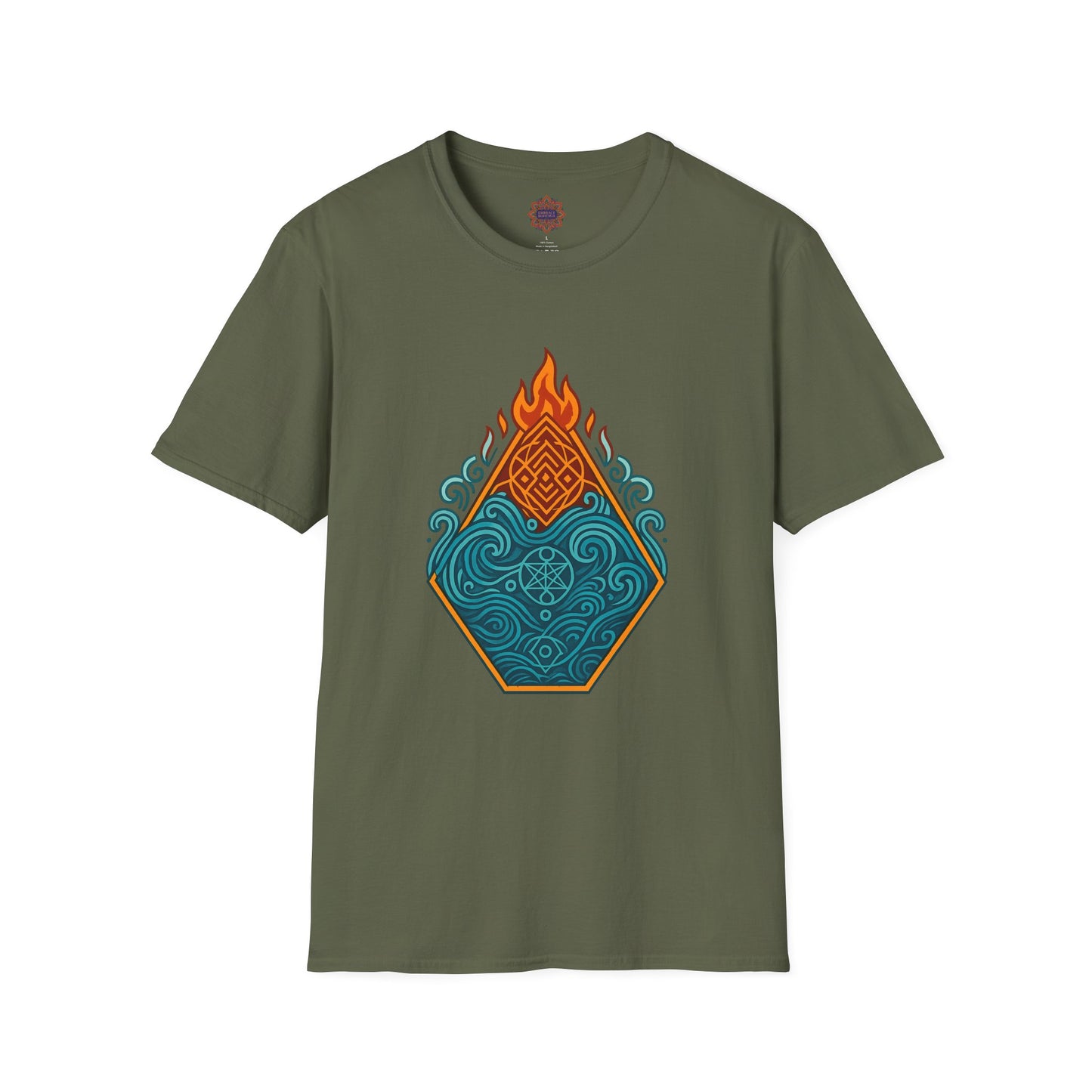 🔥🌊 Elemental Balance Unisex Tee – Fire & Flow Edition