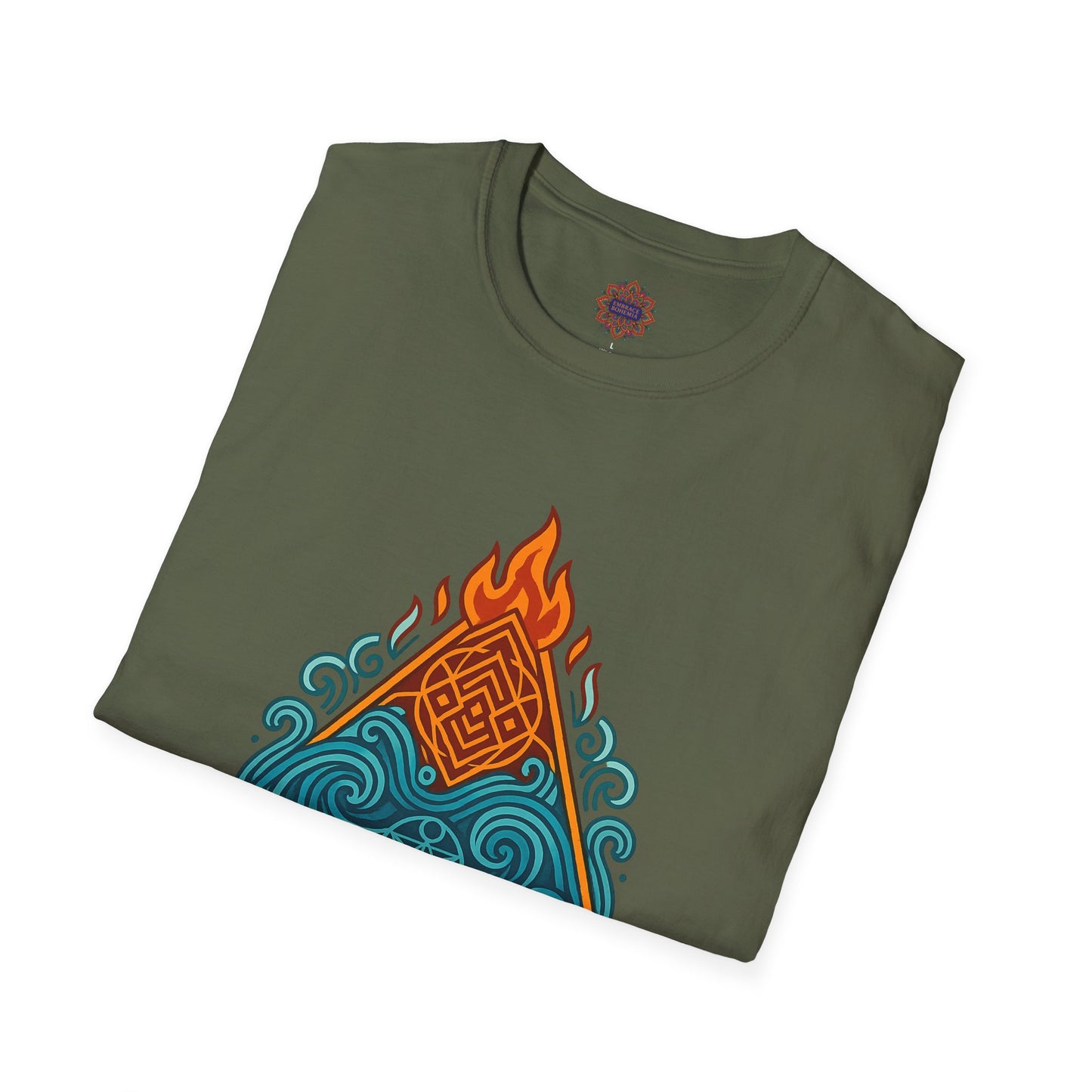🔥🌊 Elemental Balance Unisex Tee – Fire & Flow Edition