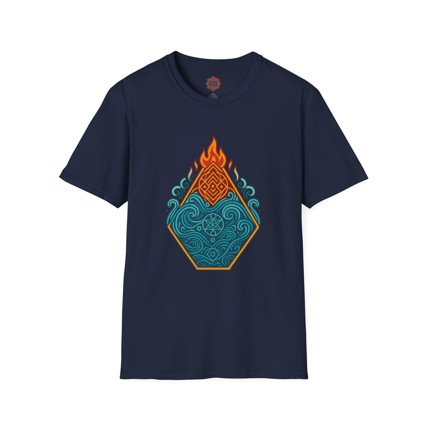 🔥🌊 Elemental Balance Unisex Tee – Fire & Flow Edition