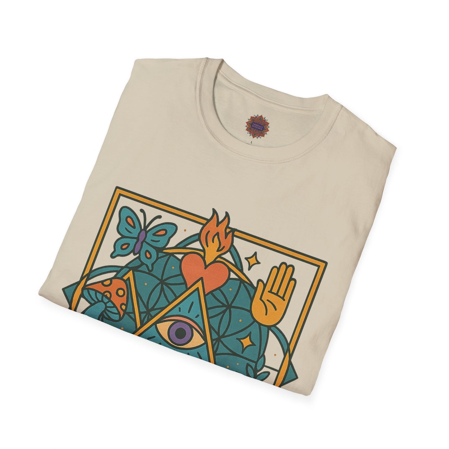 🔺 Awakening Symbols Unisex Tee – The Alchemist’s Vision Edition