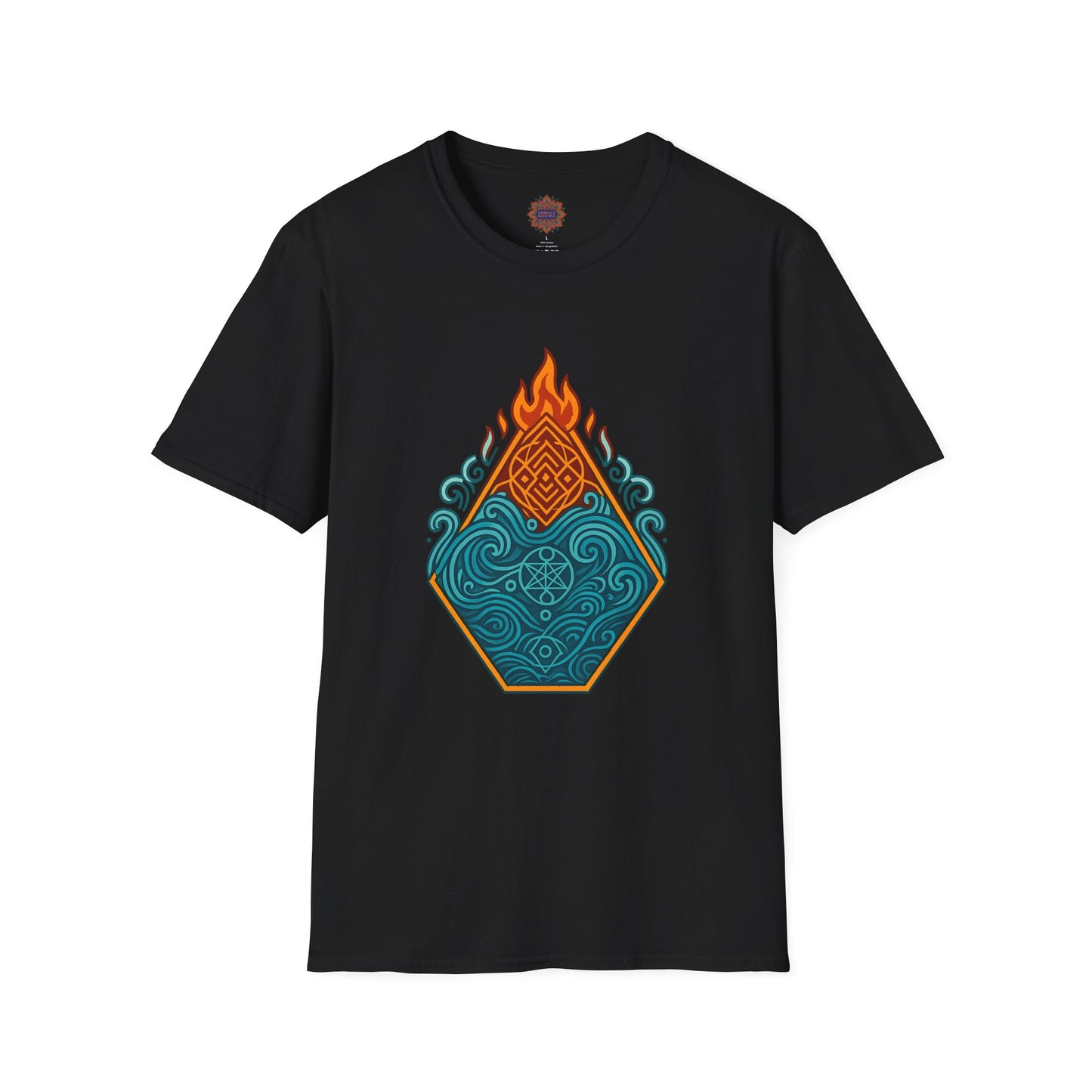 🔥🌊 Elemental Balance Unisex Tee – Fire & Flow Edition
