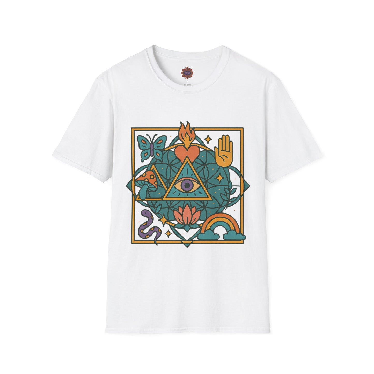 🔺 Awakening Symbols Unisex Tee – The Alchemist’s Vision Edition