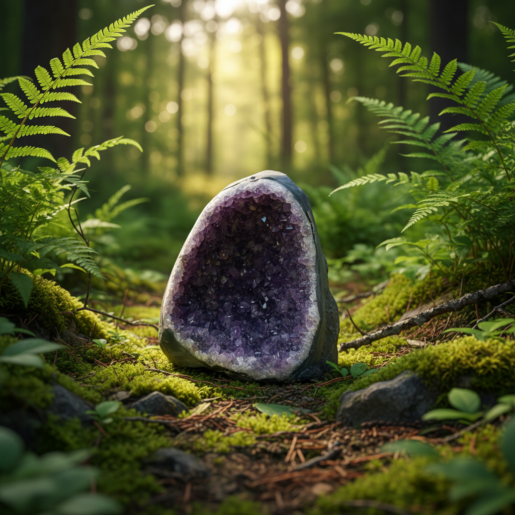 Amethyst Geode 579g-Embrace Bohemia