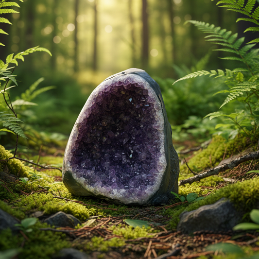 Amethyst Geode 579g-Embrace Bohemia