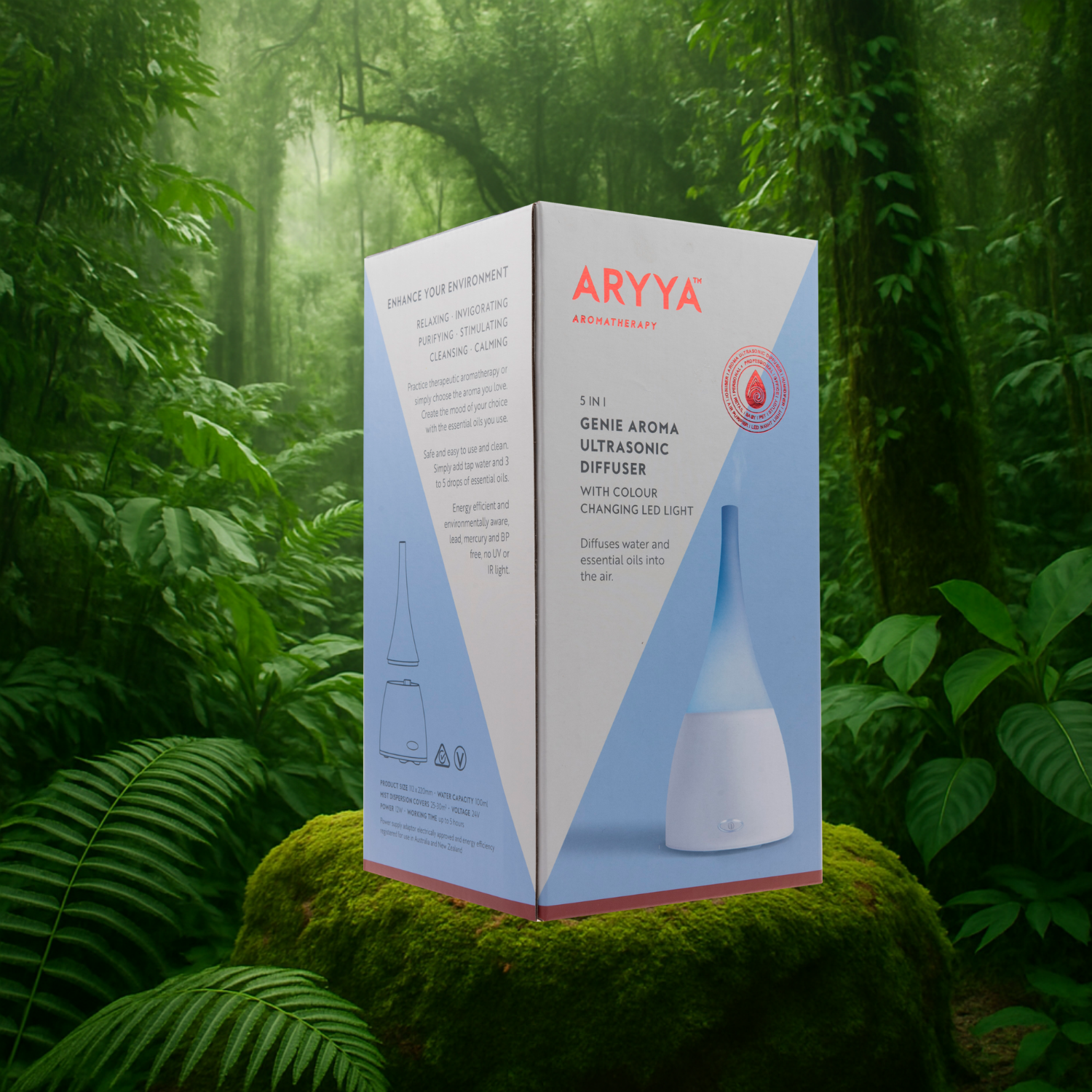 Aryya Aromatherapy Ultrasonic Diffuser GENIE Essential Oil Diffuser