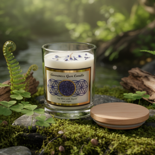 BOXING DAY SALE Awareness Lapis Soy Glass Jar Candle