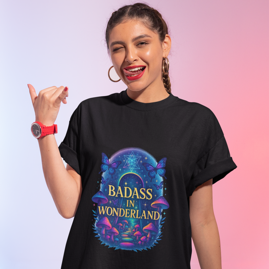 Badass in Wonderland Unisex Tee – (Black)