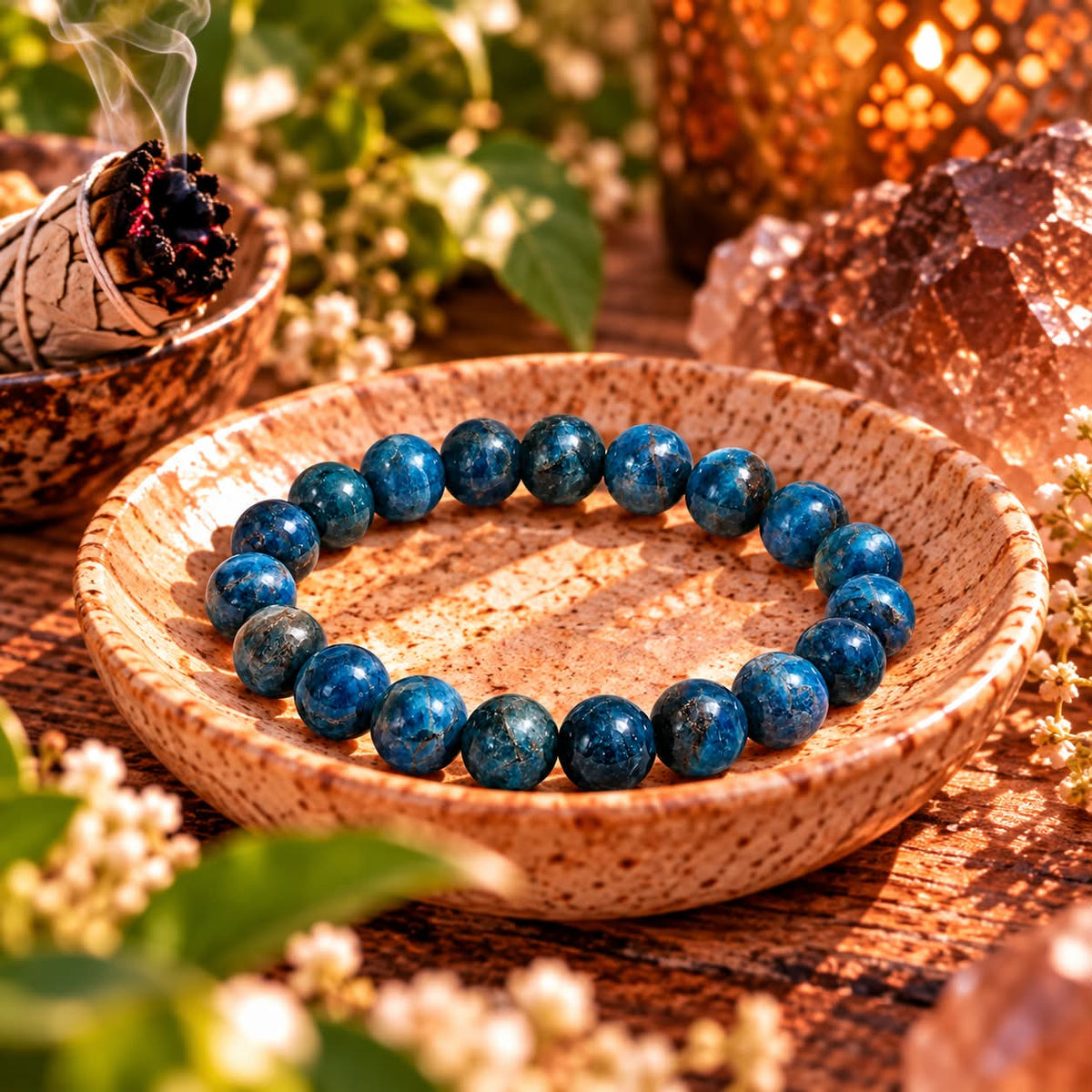 Blue Apatite – Manifestation & Motivation Bracelet