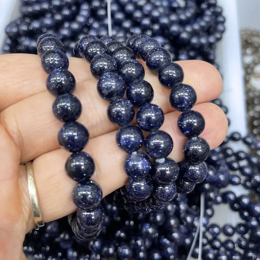 ✨ Blue Sandstone – Ambition & Confidence Bracelet