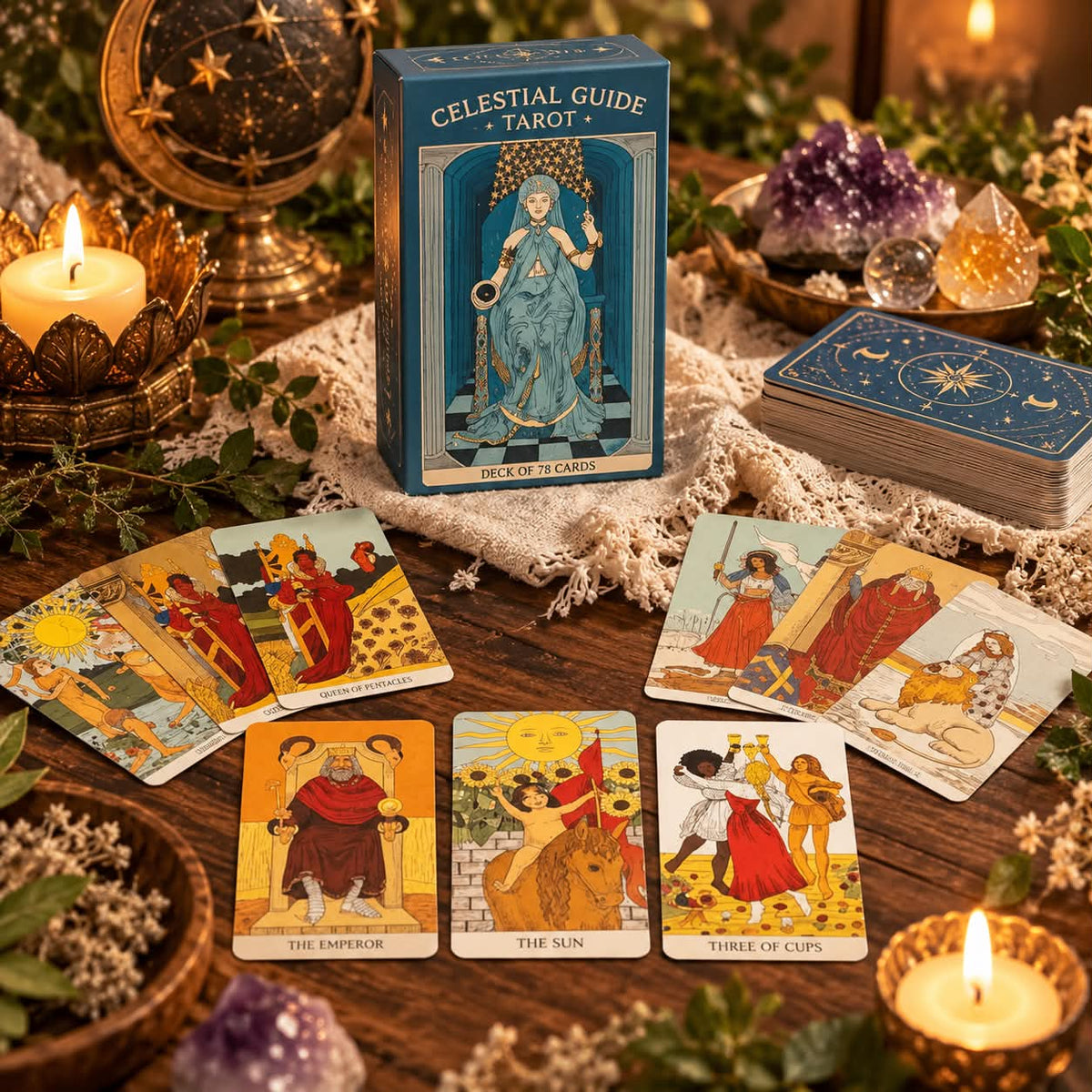 Celestial Guide Tarot - Deck of 78 Cards