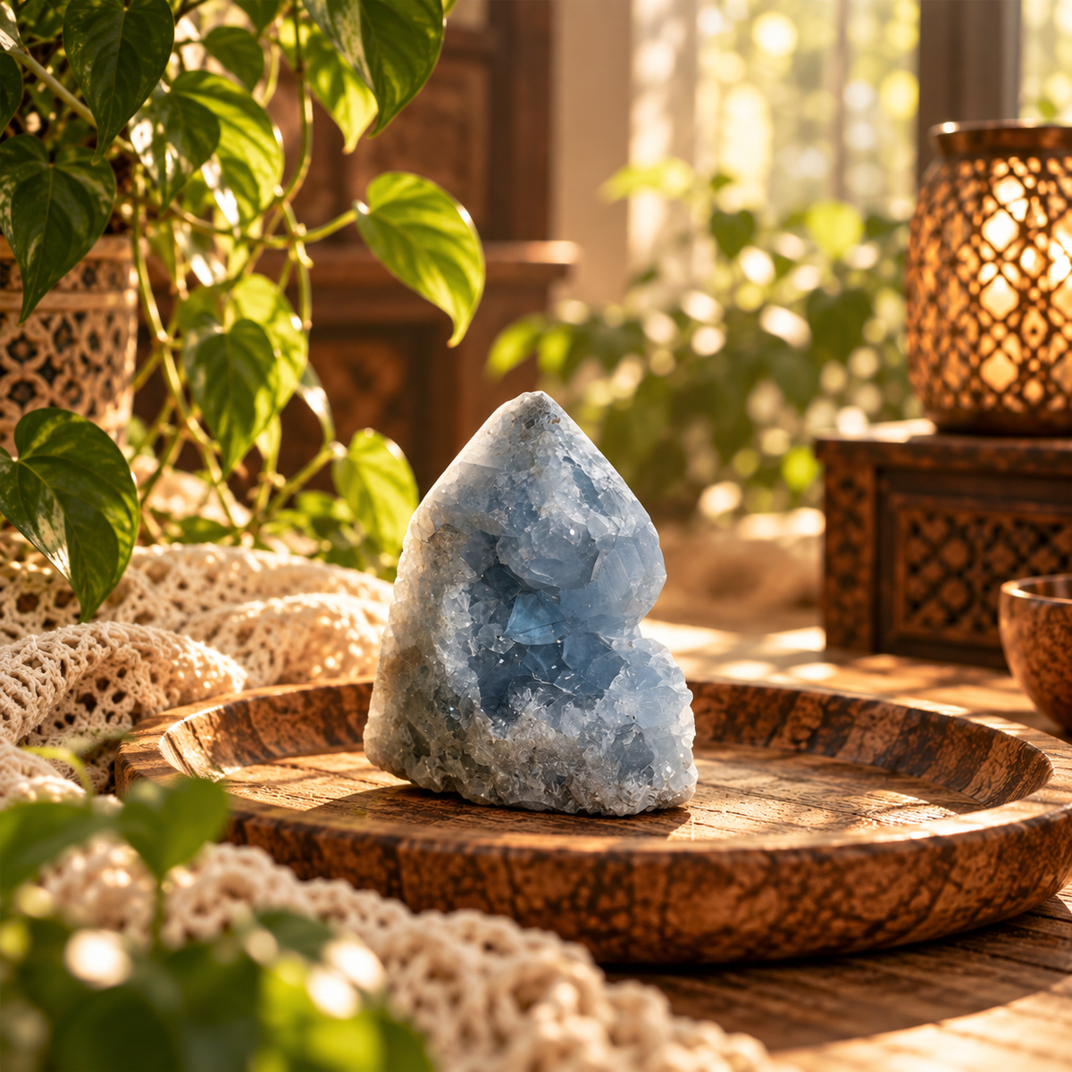 Celestite Geode Tower | 520g