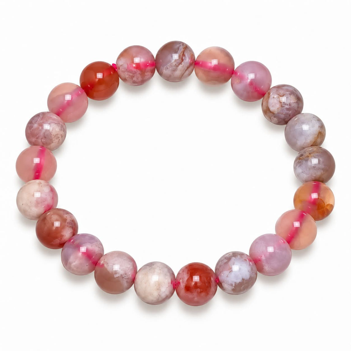 Cherry Agate – Joy & Emotional Healing Bracelet
